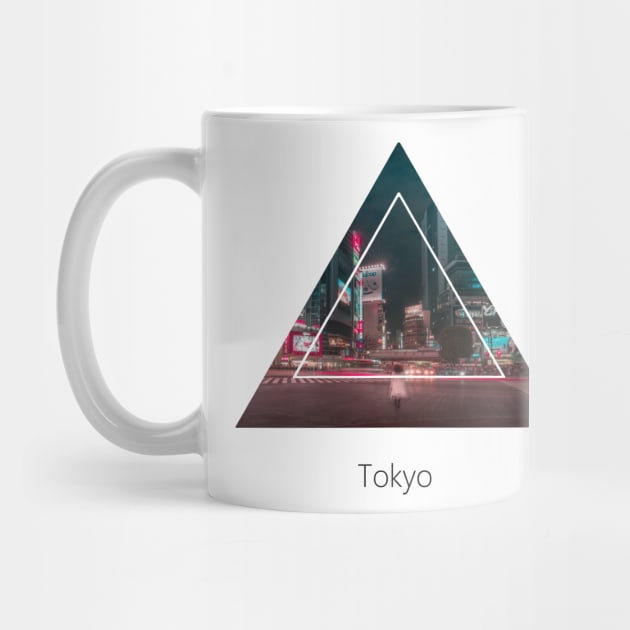 Tokyo Crossing Geometric Artwork by GeometricPhotos